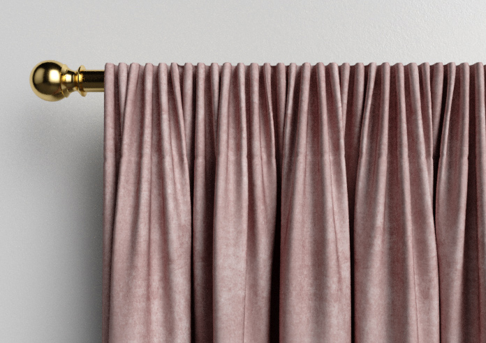Florence Faux Suede, Petal Pink - Made to Measure Curtains - Image 9